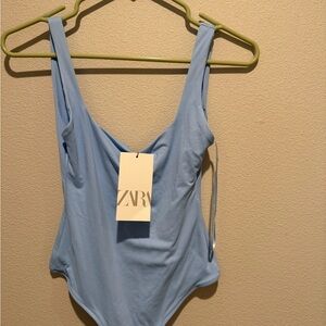 Zara Light Blue Women's Bodysuit